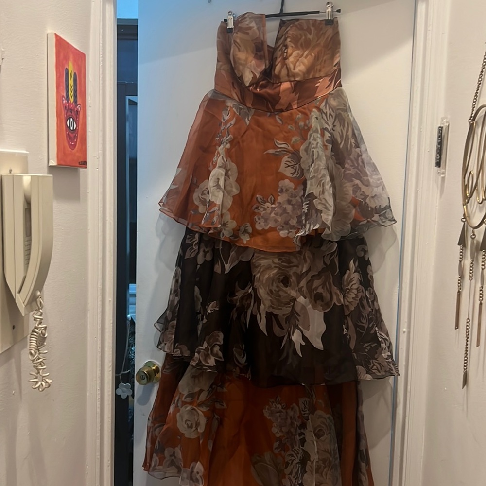 Anthropologie size M tiered gown